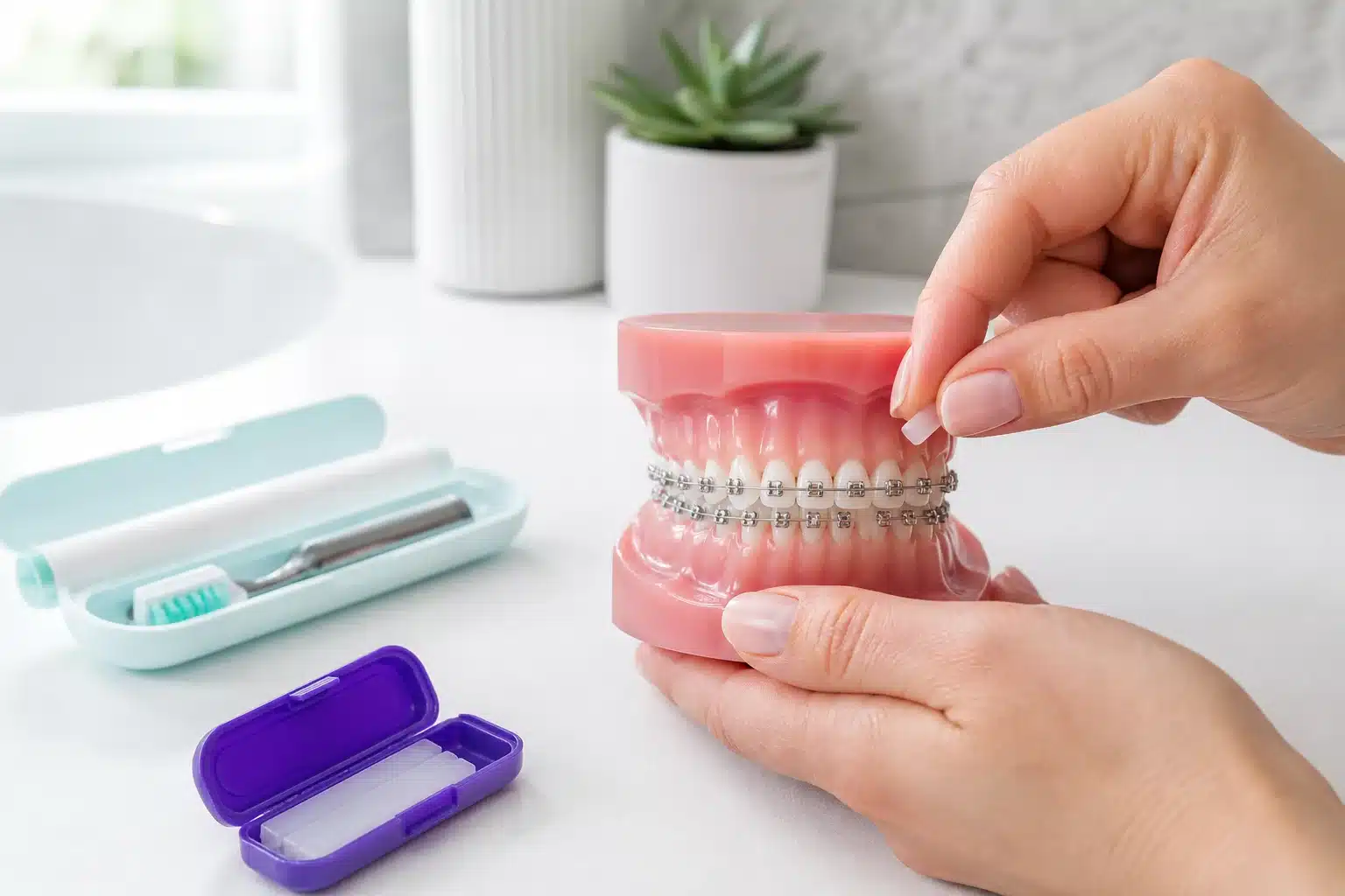 Holiday Treats with Braces: 5 Proven Protection Tips 1 Braces and holiday treats care kit with orthodontic wax